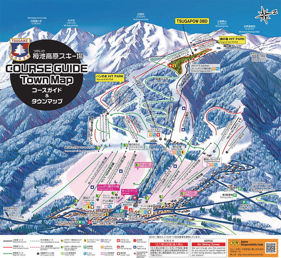 「栂池高原スキー場」は初級から難関コースまで豊富なコースが魅力 - Xadventure